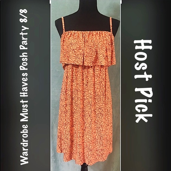 ๐HP๐ Soma Peach Jersey Soft Convertible Dress - Picture 2 of 6